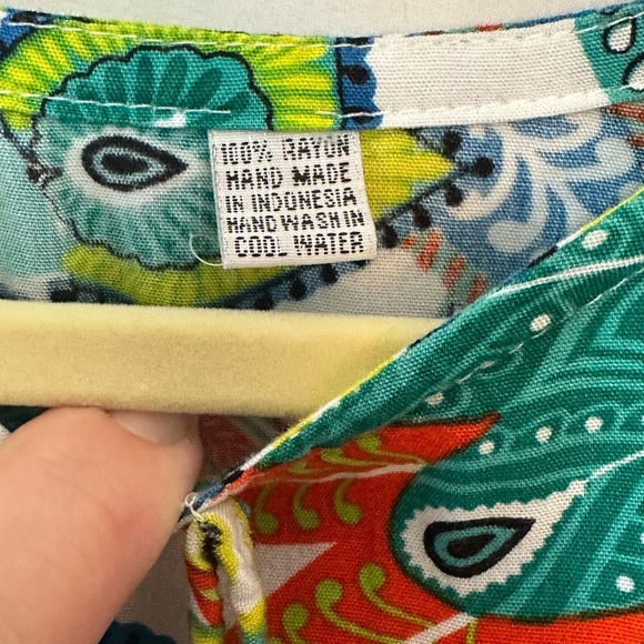 Sister & Me matching tropical print Cover ups Tops size xsmall & Large - Picture 5 of 12